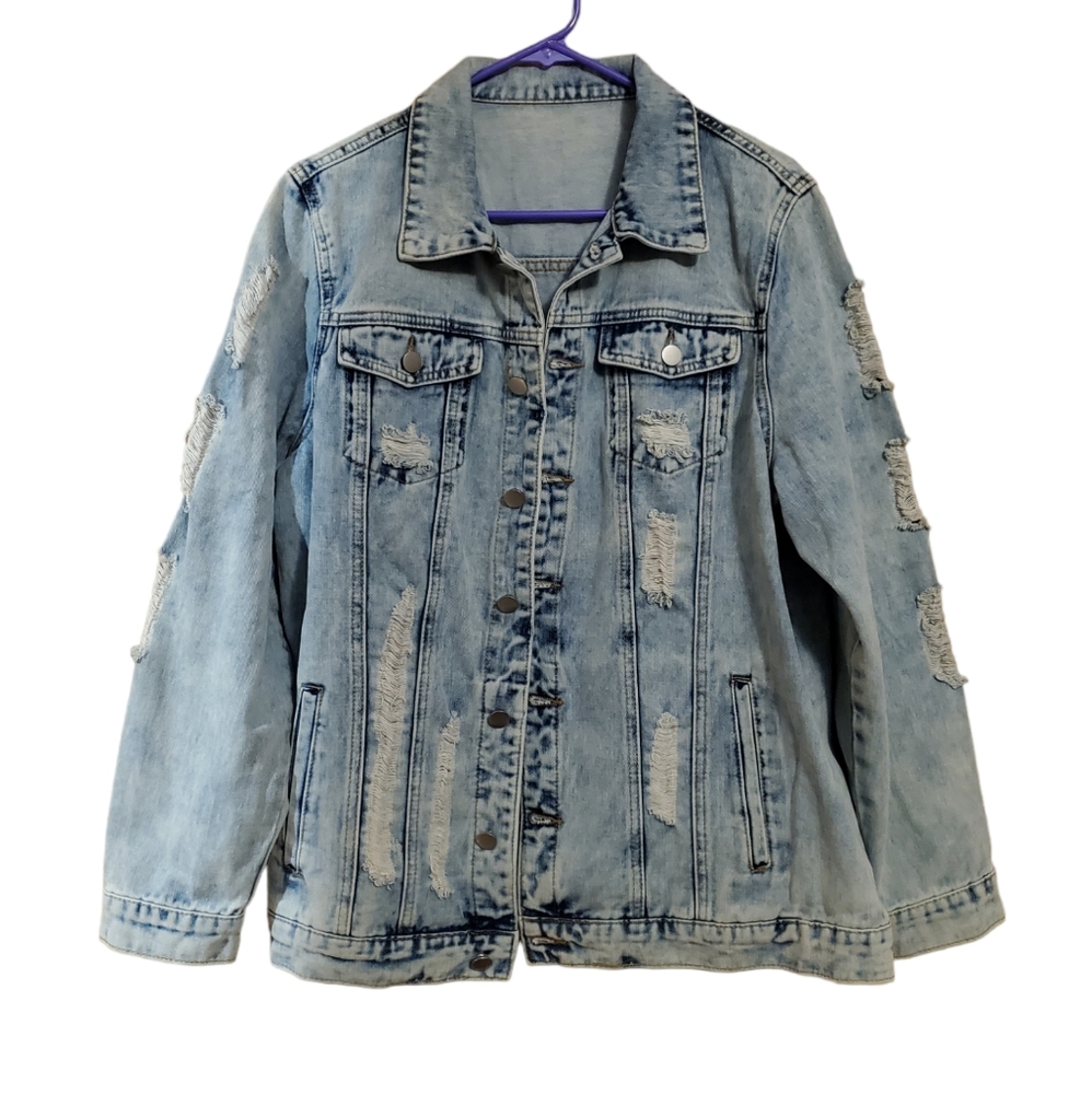 Distressed Jean Jacket
